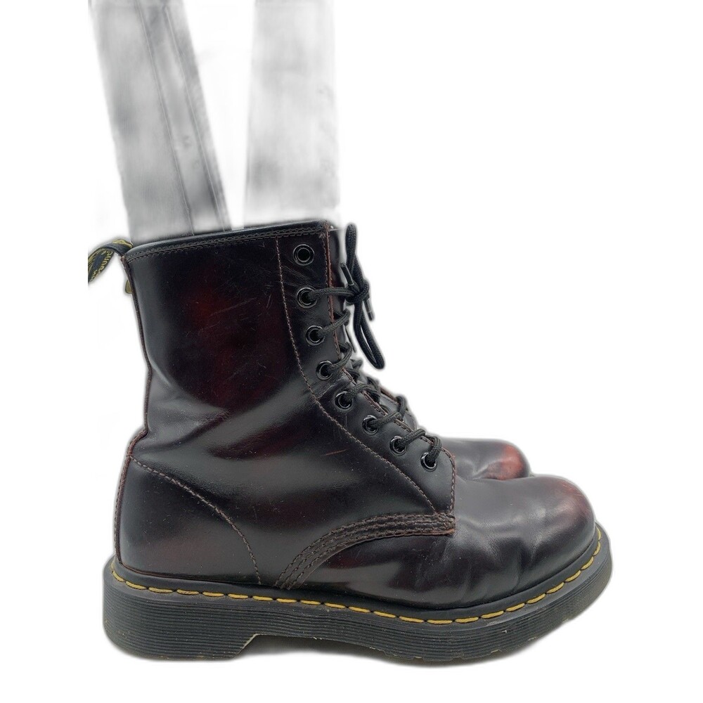 Dr Martens 1460 Cherry Red 8 Eye Leather Boots US Men’s Sz 7 Women’s Sz 8